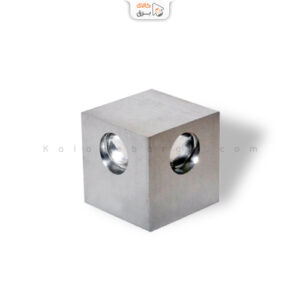 چراغ دکوراتیو چهارطرفه مکعب با لنز محدب زمردنور اسپرلوس