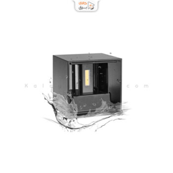 چراغ دکوراتیو دوطرفه مربع دمپردار زمردنور اسپرلوس