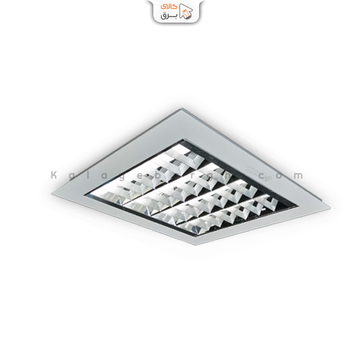 shabake-4.16-in چراغ شبکه 16*4 وات توکار شاه چراغ پارسیان - تصویر 1