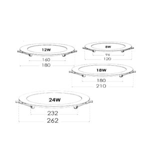 راهنمای اندازه چراغ سقفی اسلندر