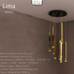 آویز لوله ای لیما 9 شاخه LMP10-9*300 سیلانور